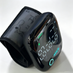 AIQUE Rechargeable Wrist Electronic Blood Pressure Monitor, LED Large Screen Voice Broadcast Automatic BP Machine with Heart Rate Detection